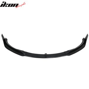Fits 17-23 Tesla Model 3 V Style Front Bumper Lip Spoiler Kit Unpainted PP 5PCS - Image 4