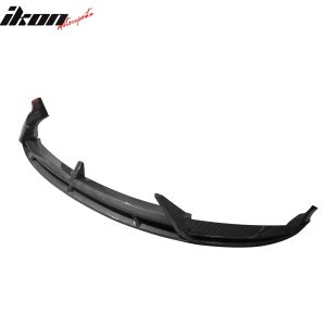 Fits 24-25 Tesla Model 3 IKON2 Style Front Bumper Lip Carbon Fiber Print PP 3PCS - Image 3