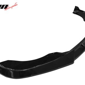 Fits 21-25 Tesla Model S IKON Style Gloss Black Front Bumper Lip Spoiler PP 3PCS - Image 4