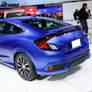 Fits 16-20 Honda Civic X 10th Gen Coupe OE Style Rear Trunk Spoiler Unpainted - Image 3