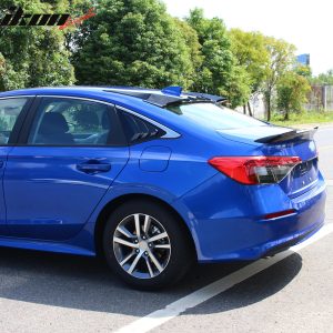 Fits 22-26 Honda Civic 11th Gen SI RS Style Rear Trunk Spoiler ABS Gloss Black - Image 3