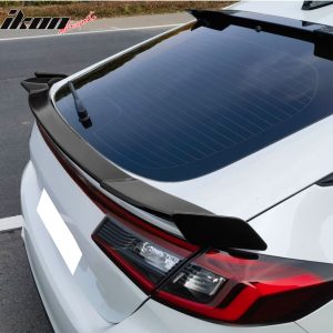 Fits 22-26 Honda Civic 11th Gen Hatchback IKON Trunk Spoiler Lip ABS Matte Black - Image 3