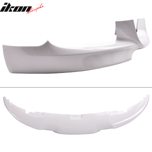 Fit 07-10 BMW E92 E93 3-Series Front Bumper Lip PP Painted #300 Alpine White III - Image 4