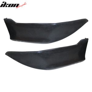 Fits 14-19 Toyota Corolla Rear Bumper Lip Corner Apron Unpainted Black PU - 2PCS - Image 4
