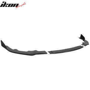 Fits 19-22 Toyota Corolla Hatchback TS Style 3PCS Front Bumper Lip Spoiler PU - Image 4