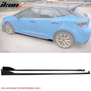 Fits 19-25 Toyota Corolla E210 Hatchback T Style Matte Black Side Skirts Rocker - Image 1