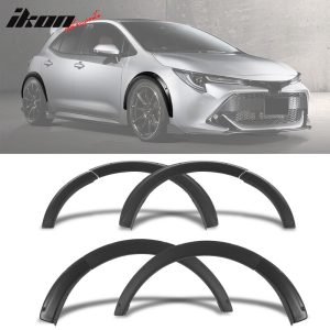 Fits 19-23 Toyota Corolla Auris E210 5Dr TOMS Style Matte Black Fender Flares 8P - Image 1