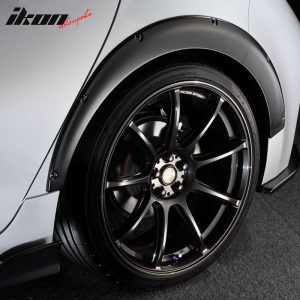 Fits 19-23 Toyota Corolla Auris E210 5Dr TOMS Style Matte Black Fender Flares 8P - Image 2