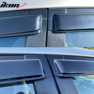 Fits 14-19 Toyota Corolla Sedan Acrylic Window Visors Wind Deflector 4Pc Set - Image 3