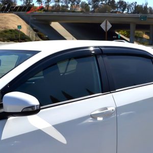 Fits 14-19 Toyota Corolla Sedan Acrylic Window Visors Wind Deflector 4Pc Set - Image 4