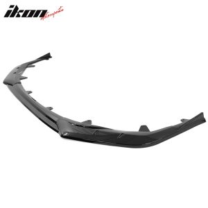 Fits 20-24 Toyota Corolla SE XSE IKON Style Gloss Black Front Bumper Lip PP 3PC - Image 3