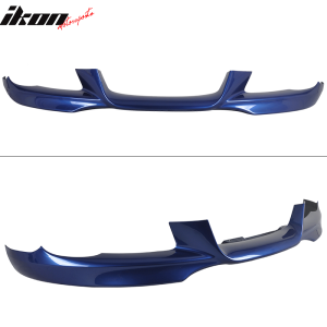 Fits 07-10 BMW E92 E93 3-Series M-Tech Montego Blue Metallic PP Front Bumper Lip - Image 3