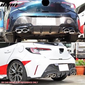 Fits 19-22 Toyota Corolla E210 Hatchback 5Dr T Style Rear Bumper Lip Diffuser - Image 5