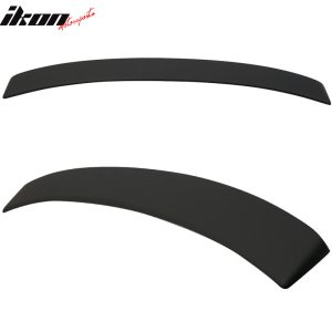 Fits 09-13 Toyota Corolla Rear Window Roof Spoiler Visor Unpainted Black - Image 5