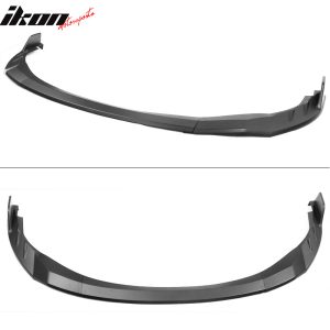 Fits 20-24 Toyota Corolla L LE XLE Hybrid LE Front Bumper Lip Matte Black 3PC - Image 3