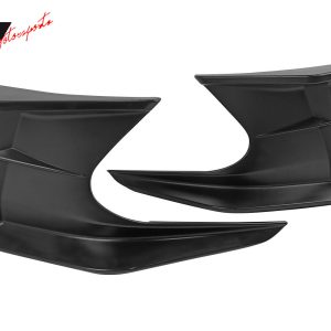 Fits 19-25 Toyota Corolla 5DR Front Bumper Canards Matte Black ABS Side Spoiler - Image 4