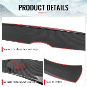 Fits 19-26 Toyota Corolla Trunk Spoiler Carbon Fiber Print JDM Style Rear Wing - Image 4