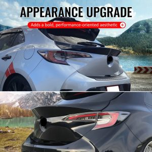 Fits 19-26 Toyota Corolla Trunk Spoiler Carbon Fiber Print JDM Style Rear Wing - Image 5