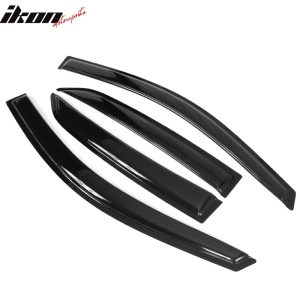 Fits 09-13 Toyota Corolla Acrylic Window Visor Vent Shade Sun Rain Guard 4PC Set - Image 3