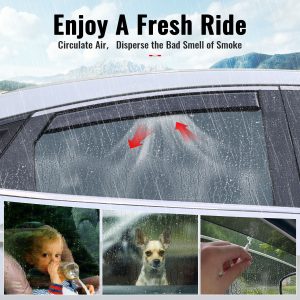 Fits 20-26 Toyota Corolla Sedan In-Channel Window Visors Guards Deflectors PC - Image 5