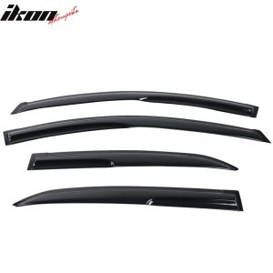 Fits 14-19 Toyota Corolla Sedan Mugen Style Acrylic 4PCS Window Visor Vent Guard - Image 3