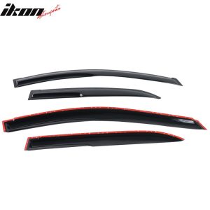 Fits 14-19 Toyota Corolla Sedan Mugen Style Acrylic 4PCS Window Visor Vent Guard - Image 4