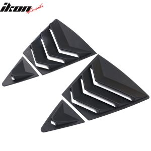 Fits 20-24 Toyota Corolla Sedan 4PCS Side Window Louvers Scoop ABS Matte Black - Image 3