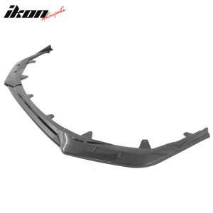 Fits 20-24 Toyota Corolla SE XSE 4D IKON Carbon Fiber Print 3PC Front Bumper Lip - Image 3