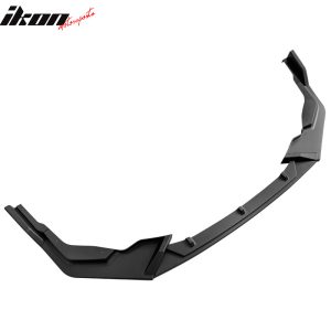 Fits 20-24 Toyota Corolla SE XSE C Style 3PCS Front Bumper Lip PP Matte Black - Image 3