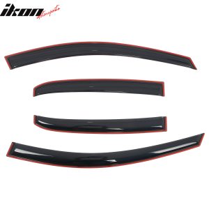 Fits 14-19 Toyota Corolla Sedan In-Channel Side Window Deflectors Rain Shade 4PC - Image 4