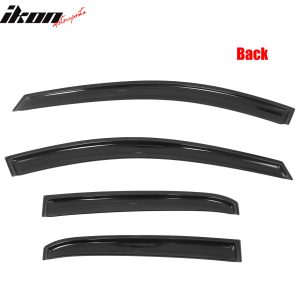 Fits 14-19 Toyota Corolla Sedan In-Channel Side Window Deflectors Rain Shade 4PC - Image 5