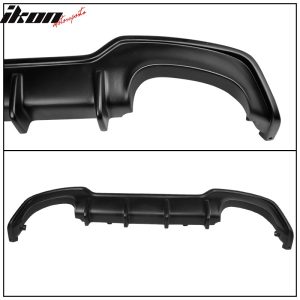 Fits 19-22 Toyota Corolla E210 Hatchback 5Dr T Style Matte Black Rear Diffuser - Image 5