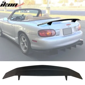 Fits 99-05 Mazda Miata Rear Trunk Spoiler Wing Deck Lid Tail Trim Matte Black - Image 6