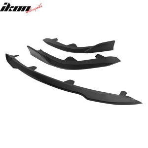 22-25 Toyota Corolla Auris E210 Hatchback 3PCS Front Bumper Lip Matte Black - Image 4