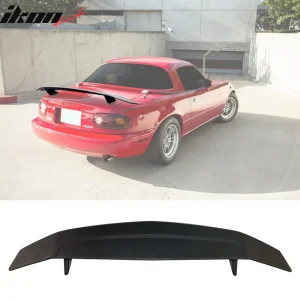 Fits 90-97 Mazda Miata Rear Trunk Spoiler Wing Deck Lid Tail Trim Matte Black - Image 6
