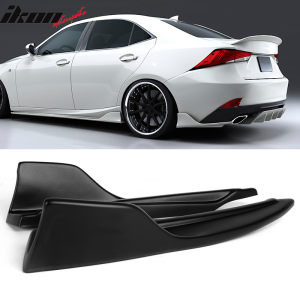 Fits 14-20 Lexus IS200t 250 300 350 AR Style Rear Bumper Lip Matte Black - PP - Image 1