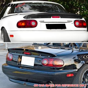 Fits 90-97 Mazda Miata MX5 MK1 KG Type 1 Rear Trunk Spoiler Wing Carbon Fiber CF - Image 4