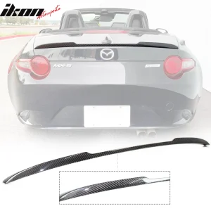 Fits 16-25 Mazda MX-5 Miata ND V Style Rear Trunk Spoiler Wing Carbon Fiber CF - Image 6