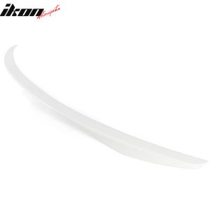 Fits 14-24 INFINITI Q50 OE Style Rear Trunk Spoiler Wing Lip Painted #QAB White - Image 4