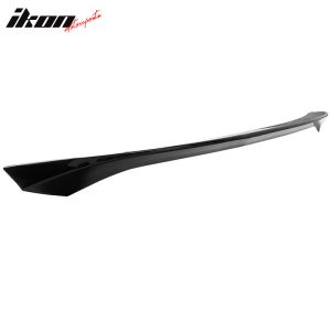 Fits 14-24 Infiniti Q50 AS Style Rear Trunk Spoiler Wing Lip Gloss Black ABS - Image 5