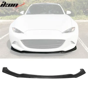 Fits 16-25 Mazda MX-5 Miata Front Bumper Lip Unpainted PU Chin Spoiler Splitter - Image 6