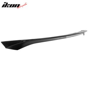 Fits 14-24 Infiniti Q50 AS Style Rear Trunk Spoiler Wing Carbon Fiber Print ABS - Image 2
