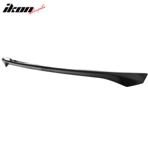 Fits 14-24 Infiniti Q50 AS Style Rear Trunk Spoiler Wing Carbon Fiber Print ABS - Image 3
