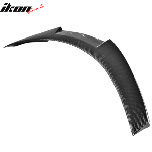 Fits 14-24 Infiniti Q50 Real Carbon Fiber Rear Trunk Spoiler Wing M4 Style - Image 4