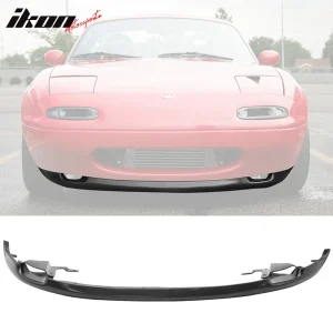 Fits 90-97 Mazda Miata MX5 RS Style Front Bumper Lip Spoiler Unpainted Black PU - Image 6