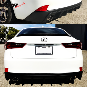 Fits 14-16 Lexus IS250 IS350 IS200t Rear Bumper Lip Diffuser Shark PP Unpainted - Image 3