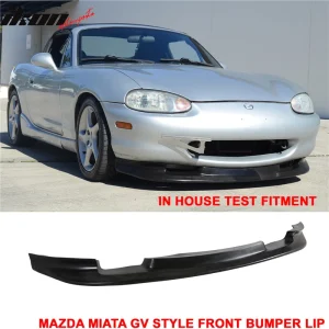 Fits 99-00 Mazda Miata MX-5 GV Style Front Bumper Lip Chin Spoiler Unpainted PU - Image 6