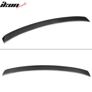 Fits 14-24 Infiniti Q50 V37 ST Style Rear Roof Spoiler Wing Real Carbon Fiber CF - Image 4