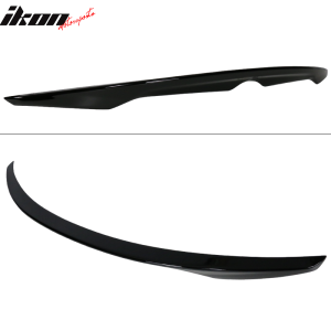 Fits 14-24 INFINITI Q50 OE Style Rear Trunk Spoiler Wing Lip Painted #KH3 Black - Image 4