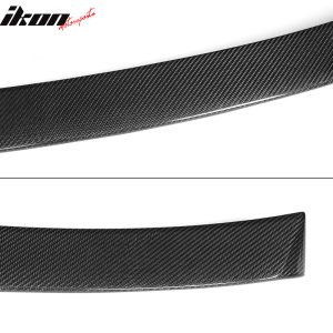 Fits 14-24 Infiniti Q50 V37 ST Style Rear Roof Spoiler Wing Real Carbon Fiber CF - Image 5